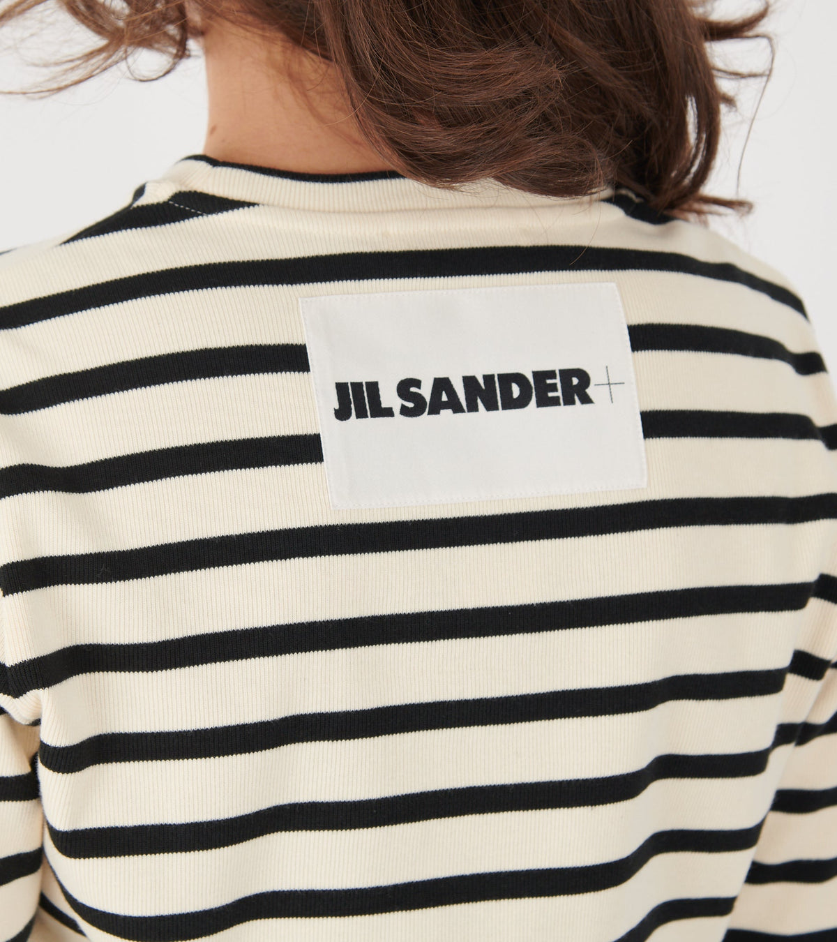 Ribbed Cotton Jersey Stripe L/S T-shirt Bluejay