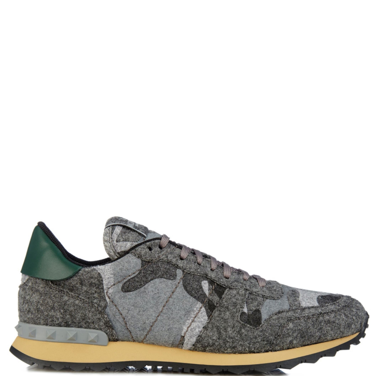 Womens Valentino Rockrunner Felt Sneakers