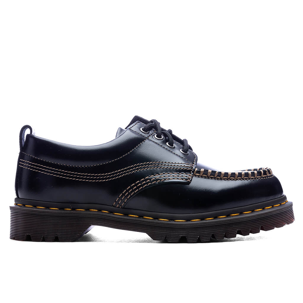 Lowell Leather Moc Toe - Black