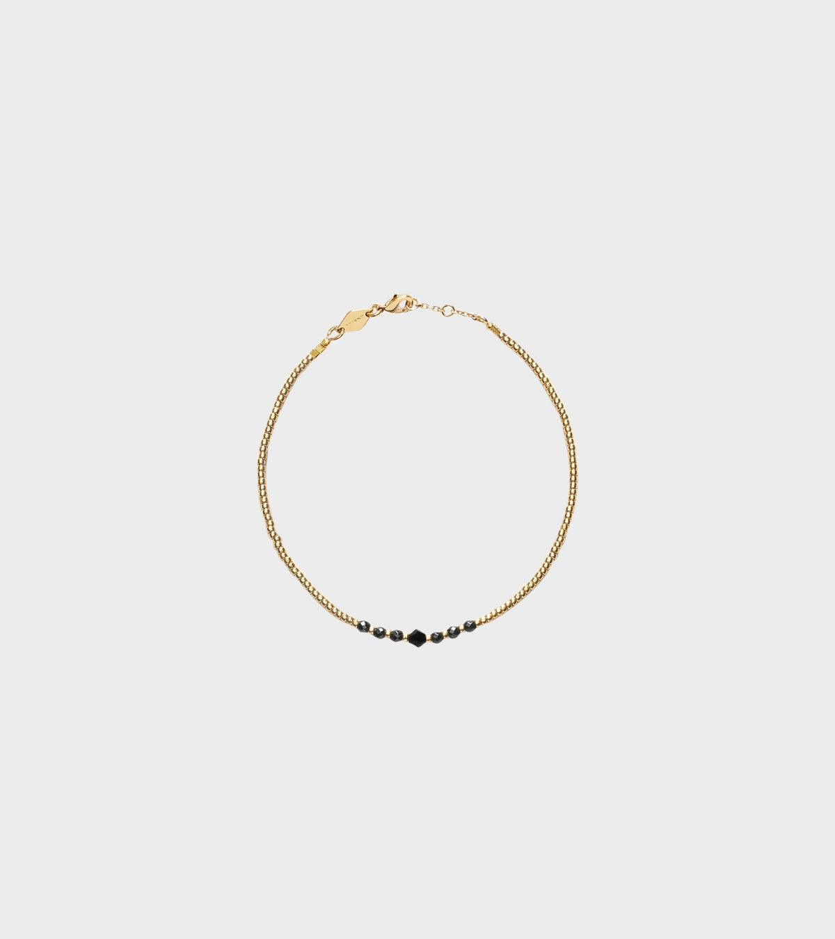 Bead & Gem Bracelet Black