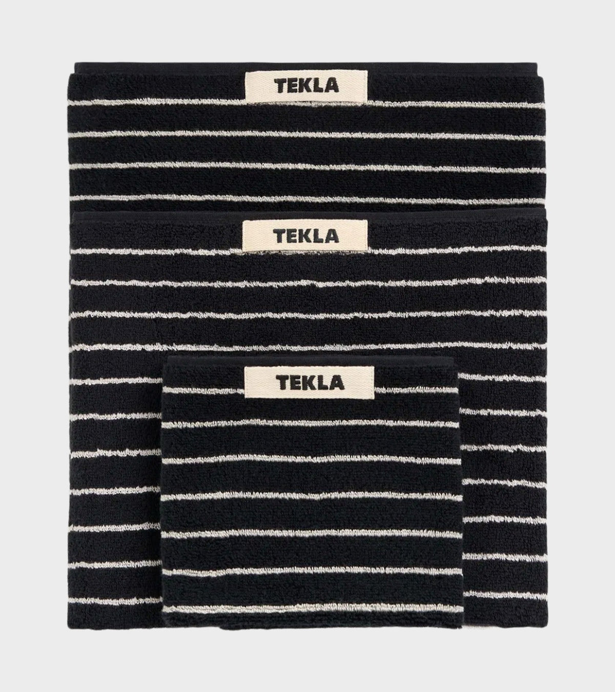 Hand Towel 50x90 Black Stripes