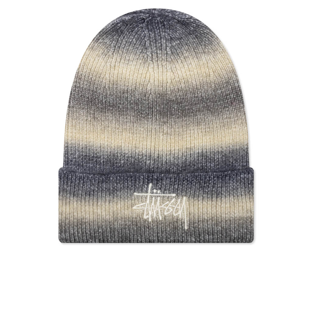 Spray Stripe Cuff Beanie - Lime Multi