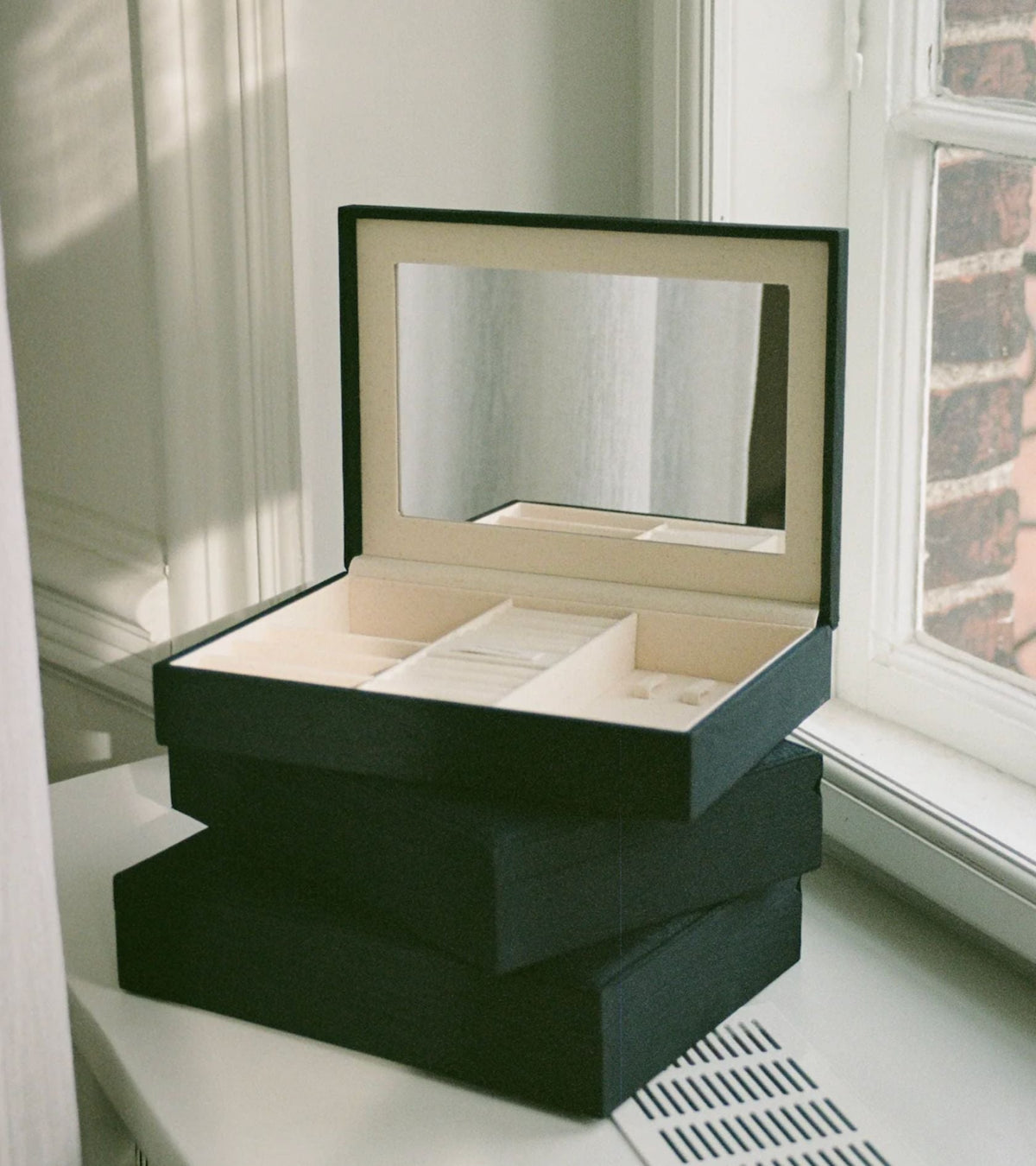 Jewelry Case Moiré Black