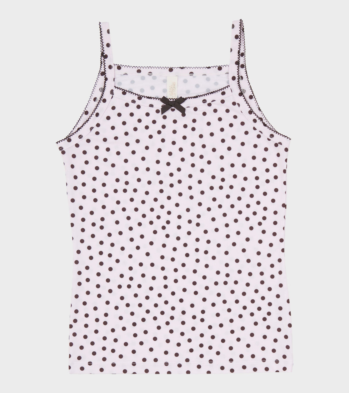 Jersey Tank Top Pink Dots