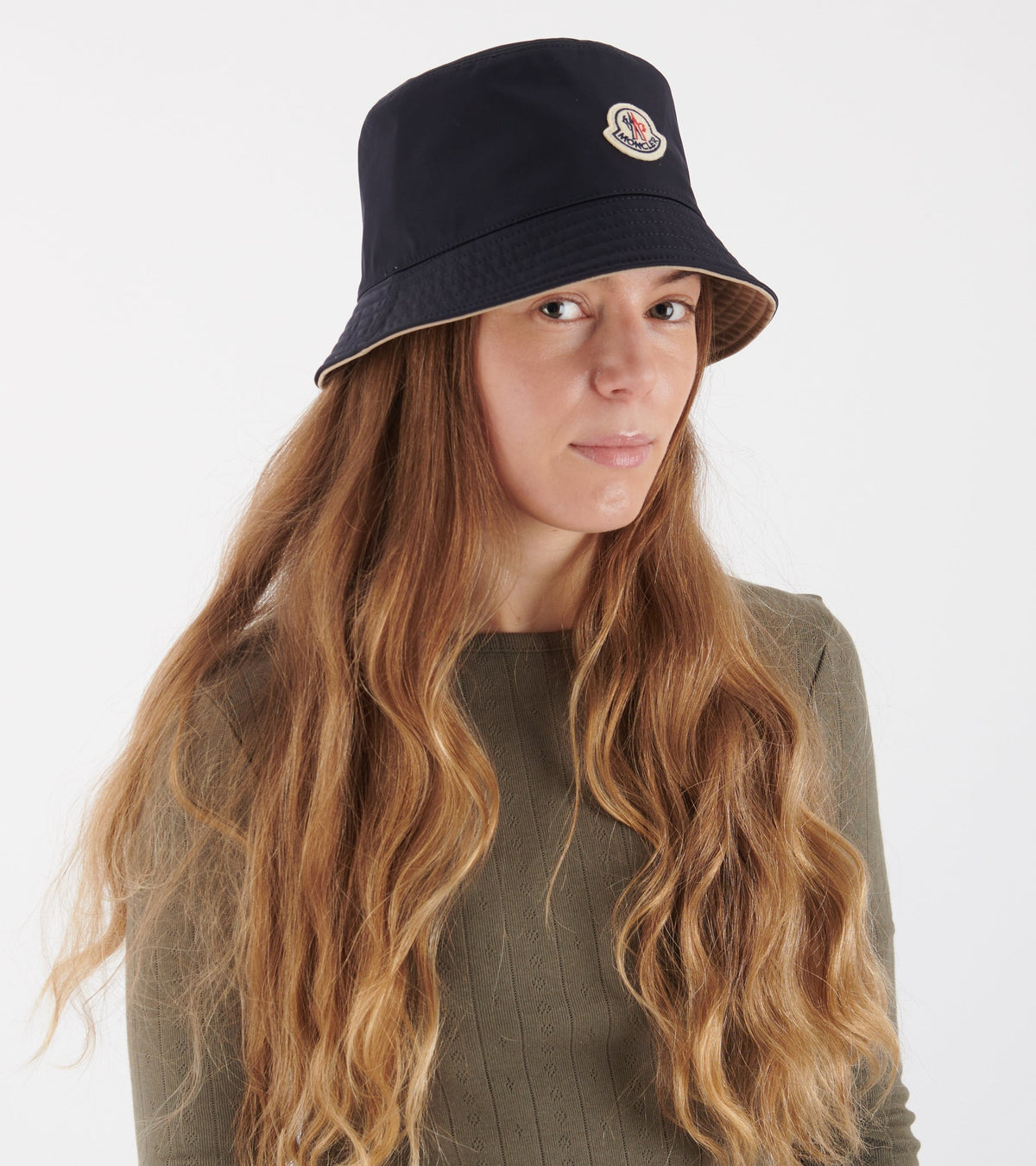 Reversible Bucket Hat Light Beige/Black