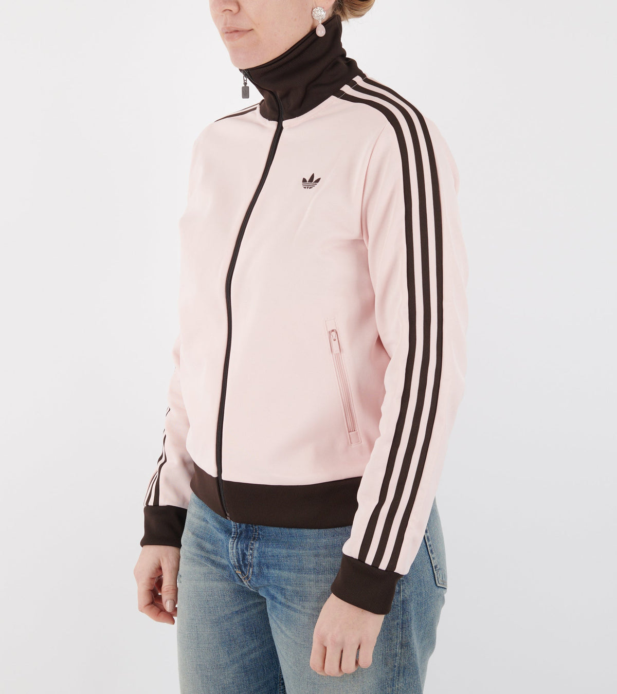 Classic Track Top Sandy Pink/Aurora Coffee