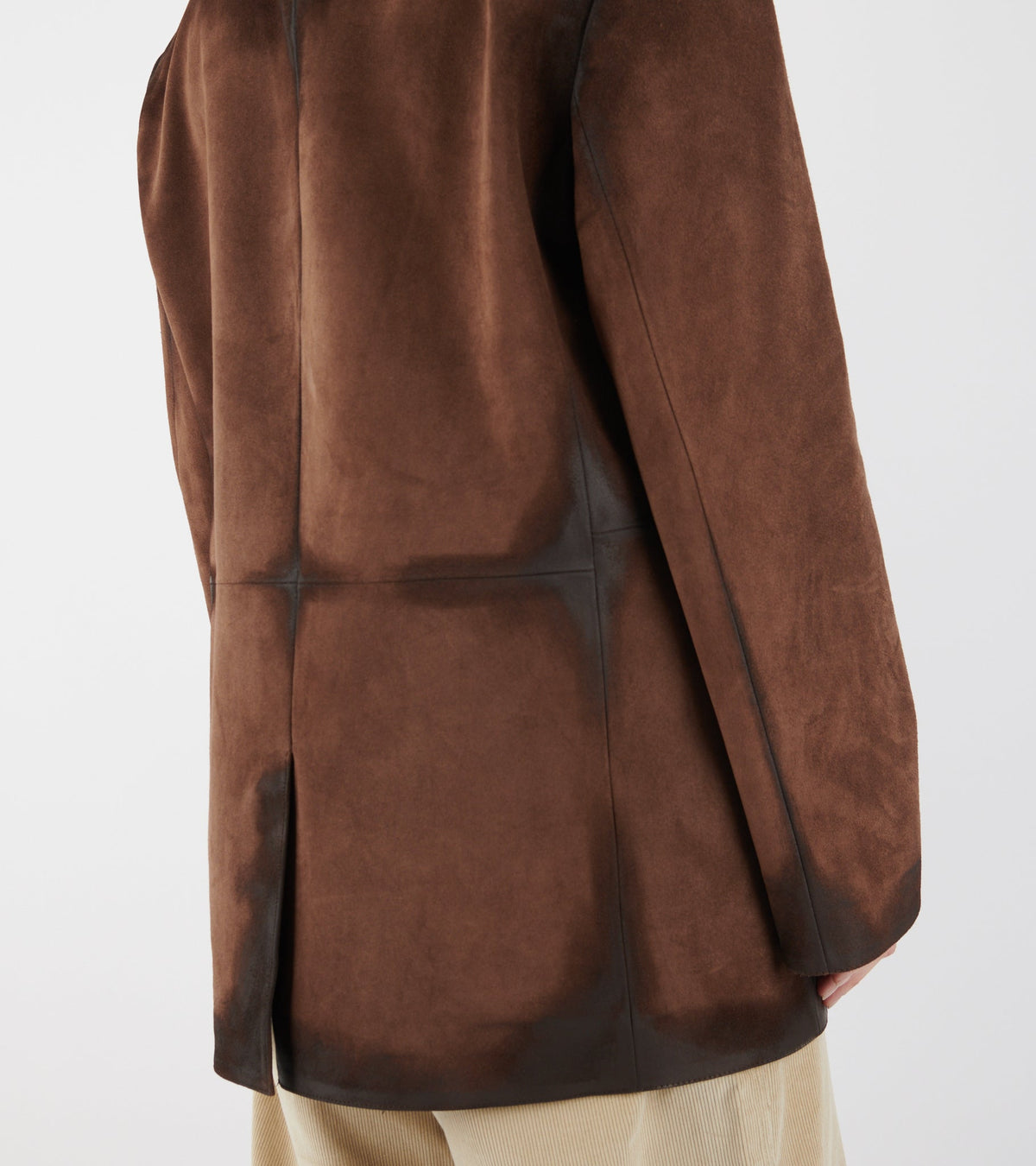 Suede Jacket Cognac Brown