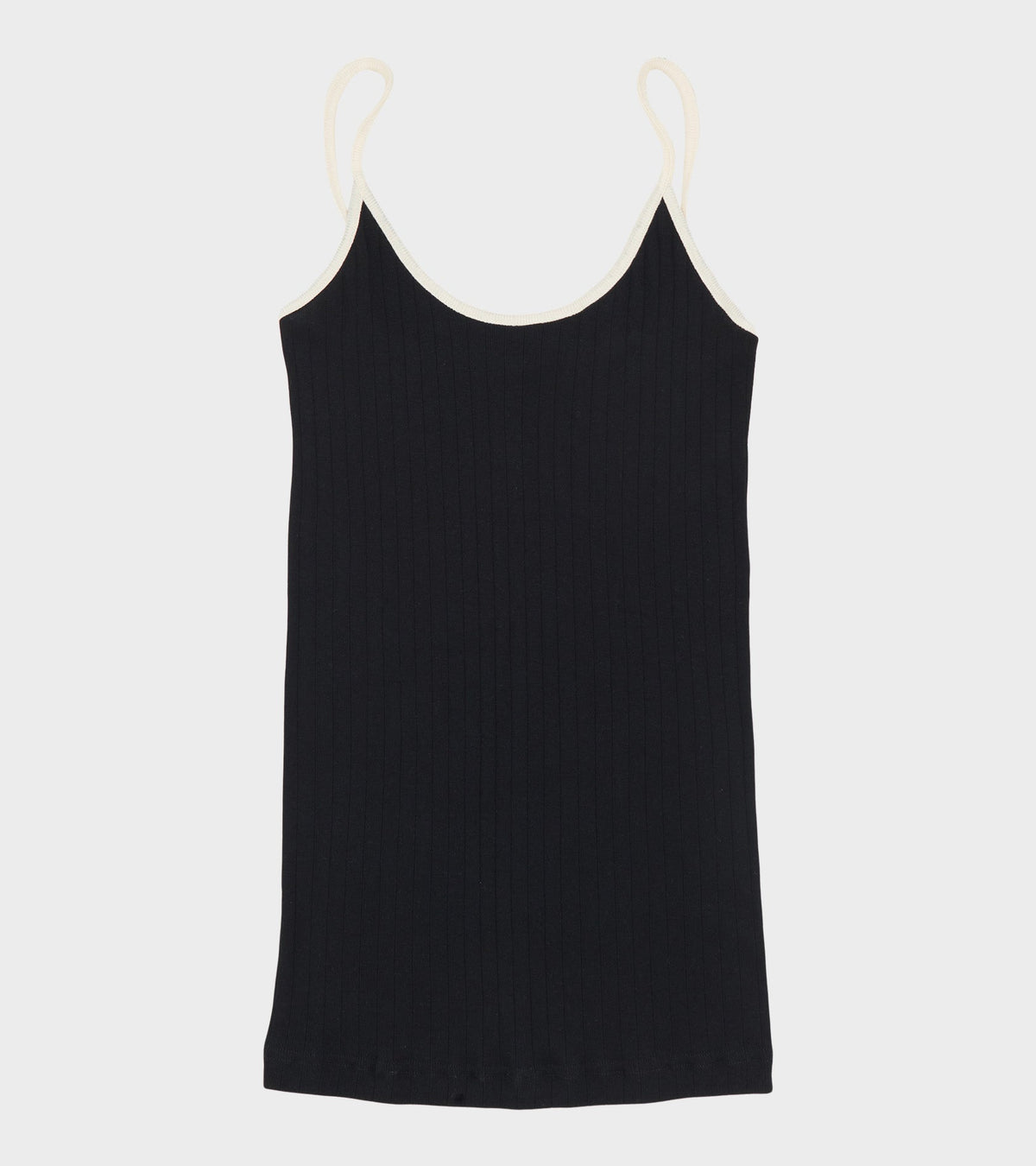 101 Strap Top Kontrast Black/Ecru