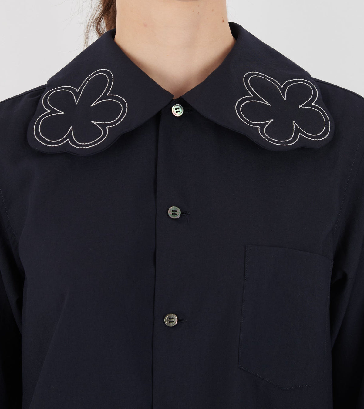 Flower Shirt Navy