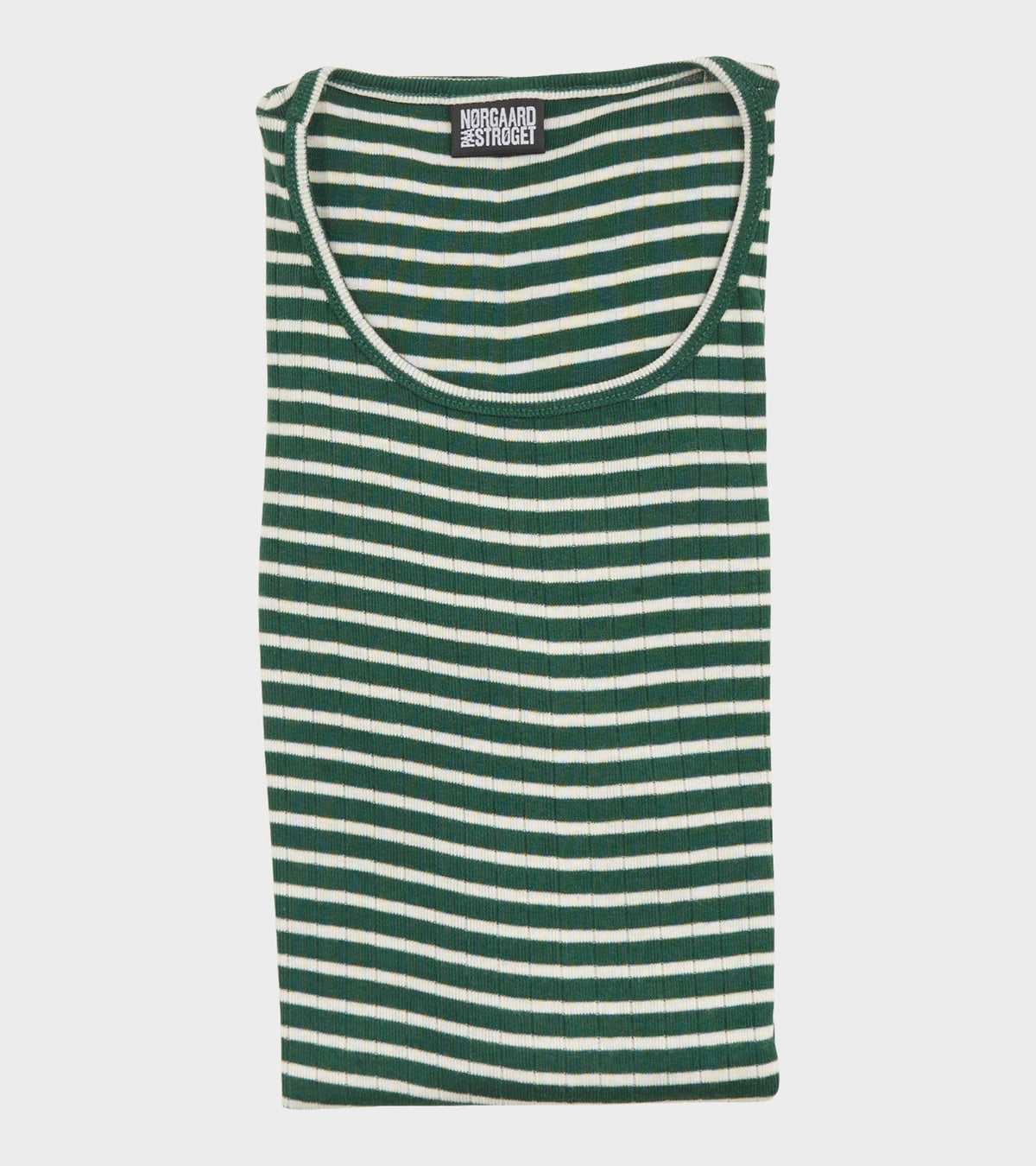 101 Rib NPS Stripes Bottle Green/Ecru