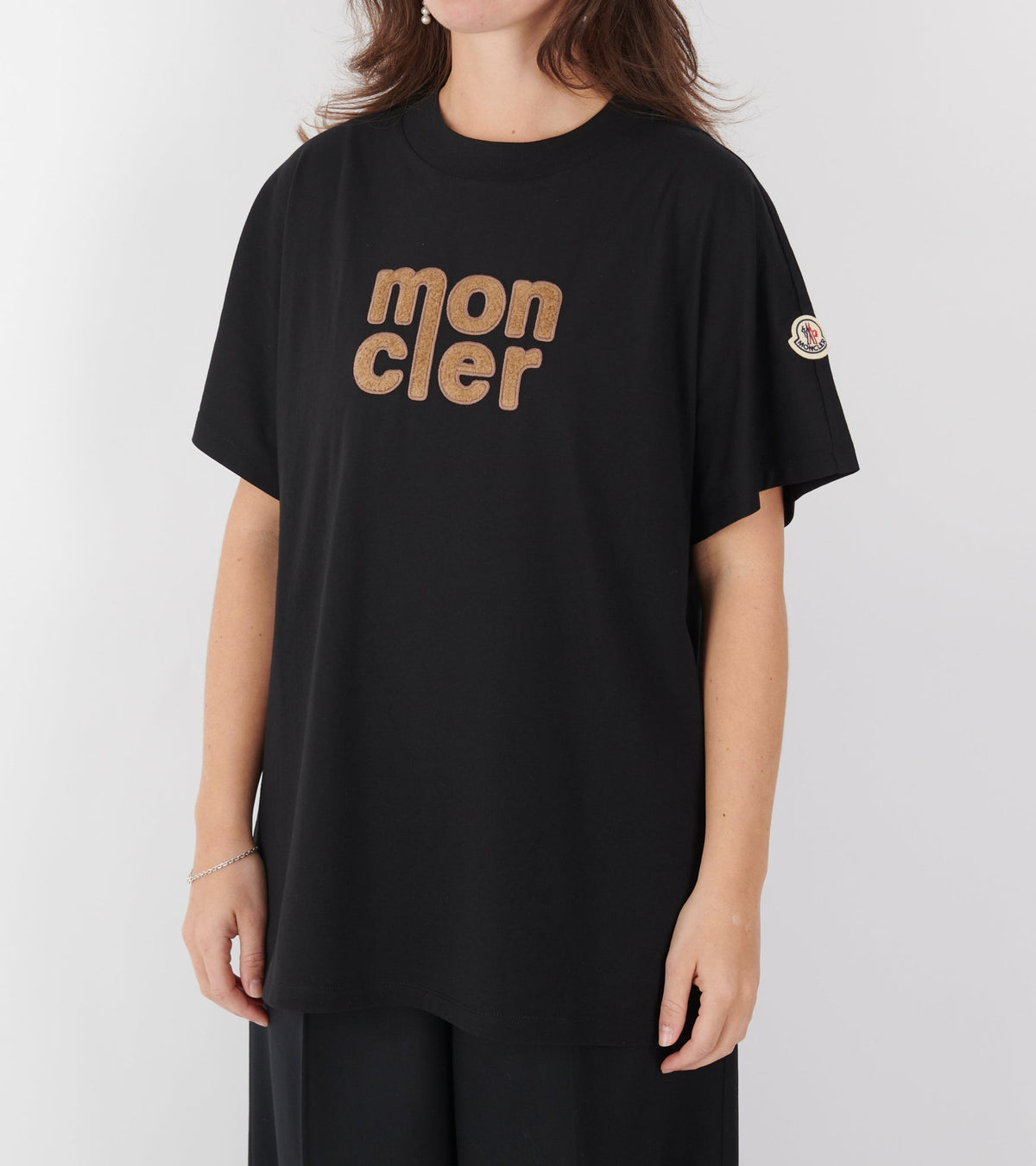 Teddy Logo Cotton T-shirt Black/Brown
