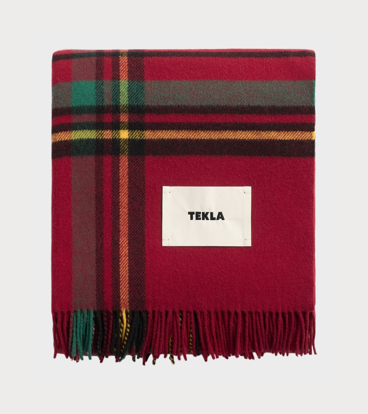 Lambswool Blanket Red Plaid