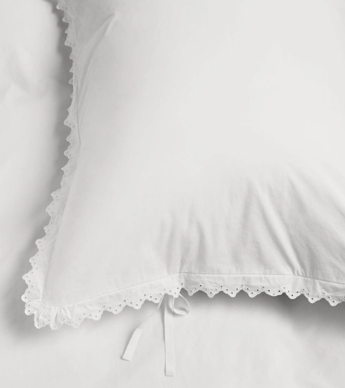Anaïs Broderie Anglaise Percale Pillow 60x63 Broken White