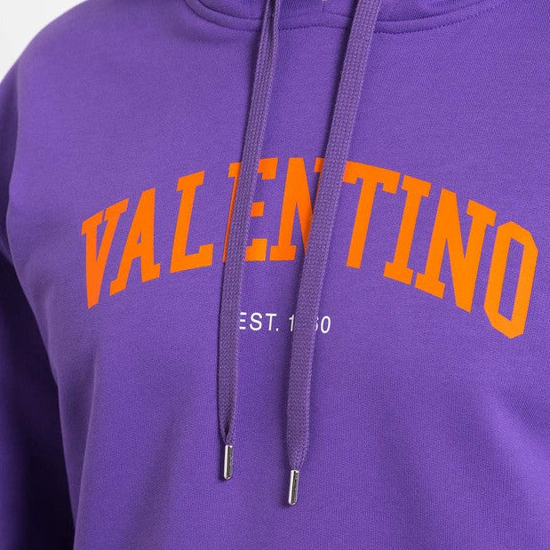 Valentino Purple Logo Hoodie