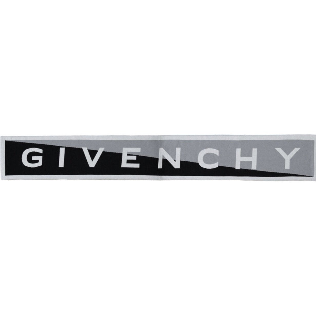 Givenchy Black & Grey Logo Team Scarf