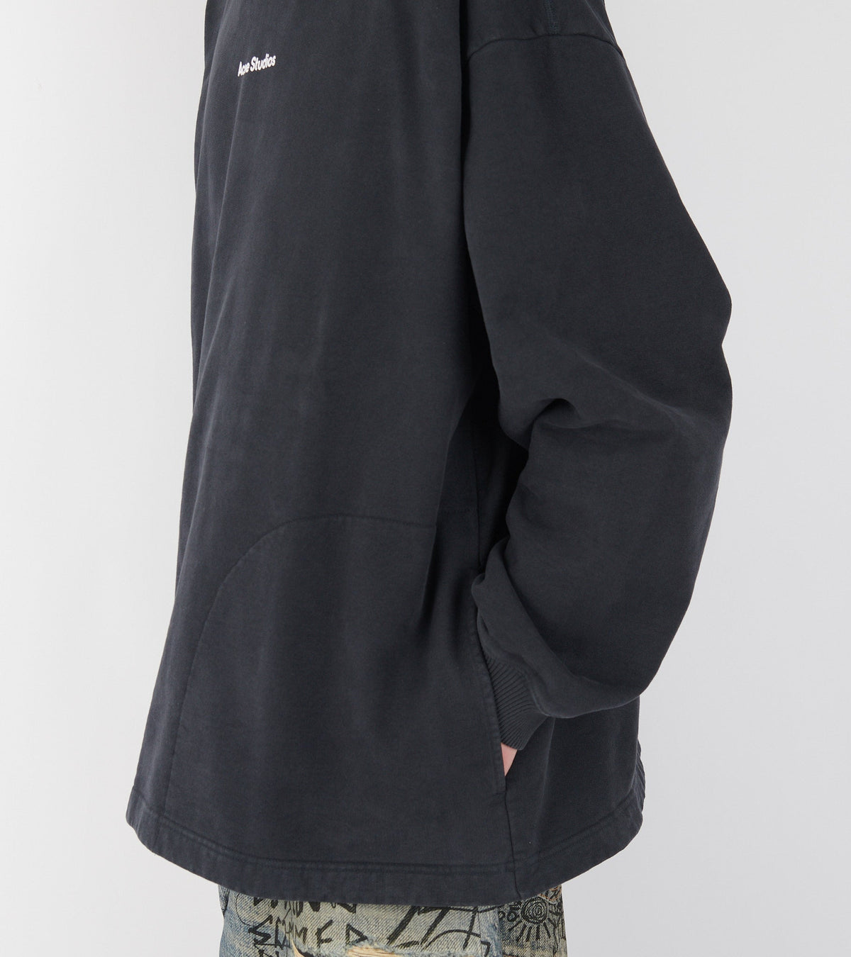 Logo Stamp Hoodie Black