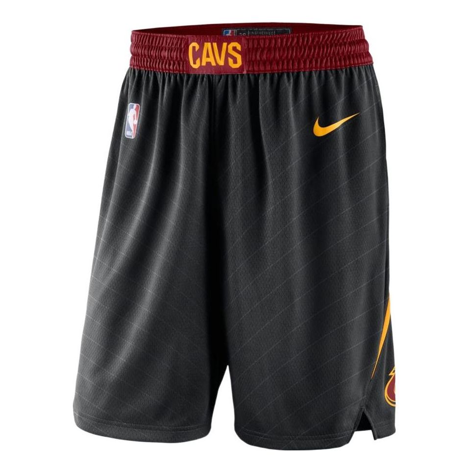 Men's Nike NBA Casual Breathable Sports Basketball Shorts SW Fan Edition Cavaliers Limited Black AJ5594-010