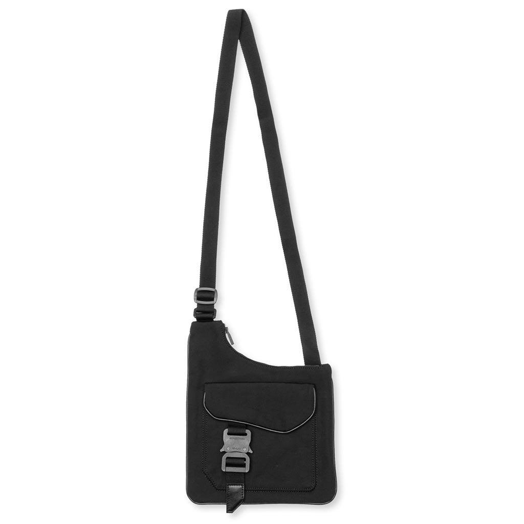 1017 9SM Asymmetrical Flat Pouch Shoulder Bag - Black