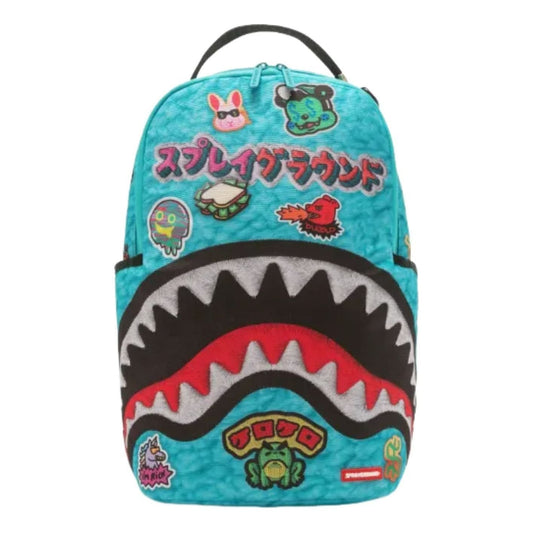 Sprayground Fun Mini-Picture Sawtooth Shark Backpack 'Green' G6871-69