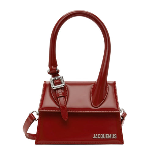 JACQUEMUS LE CHIQUITO MOYEN BOUCLE BAG RED