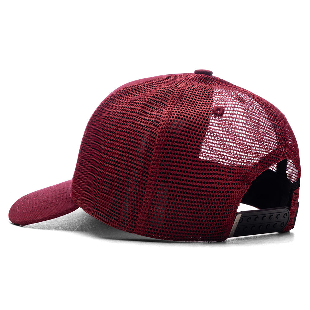 3 Star Trucker Hat - Burgundy