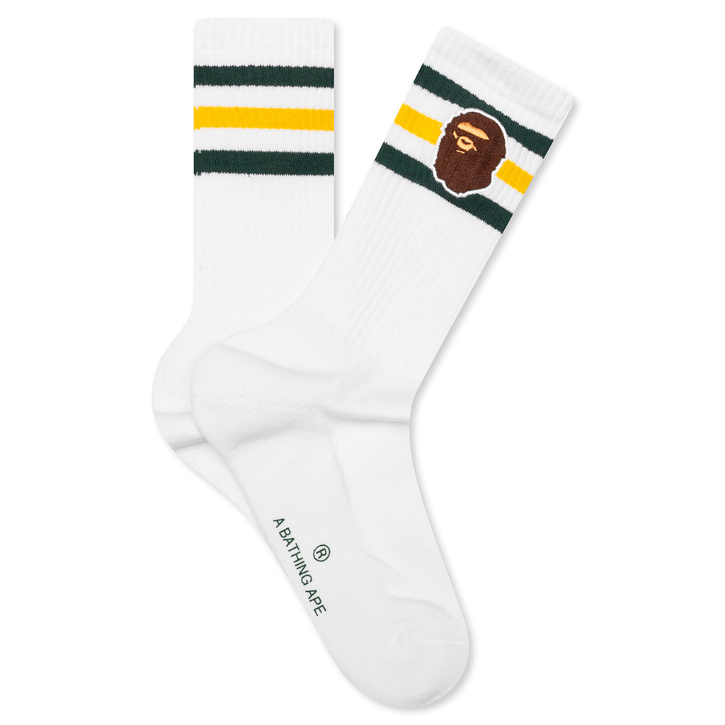 Ape Head Socks - White