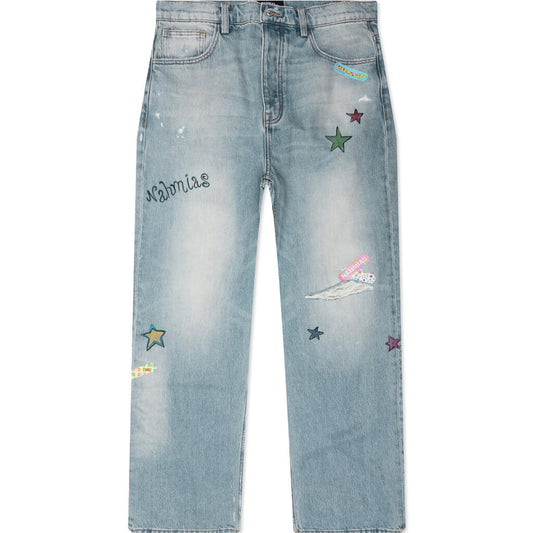 Bandaid Baggy Jeans - Light Washed