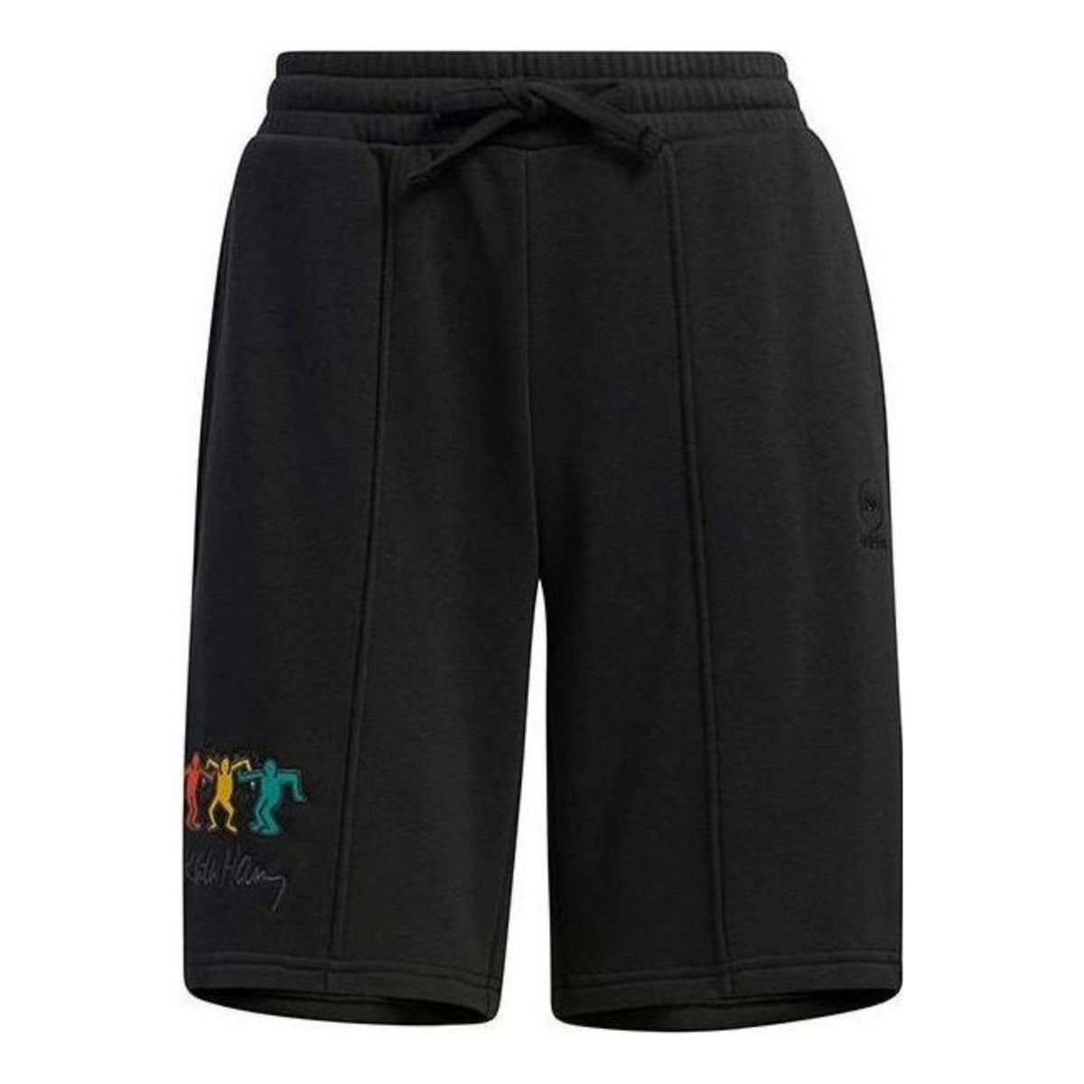 (WMNS) adidas Embroidered Letter Drawstring Shorts Asia Sizing 'Black' HS6830