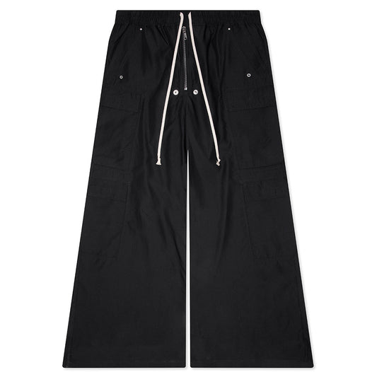 Double Cargo Jumbo Belas Pants - Black