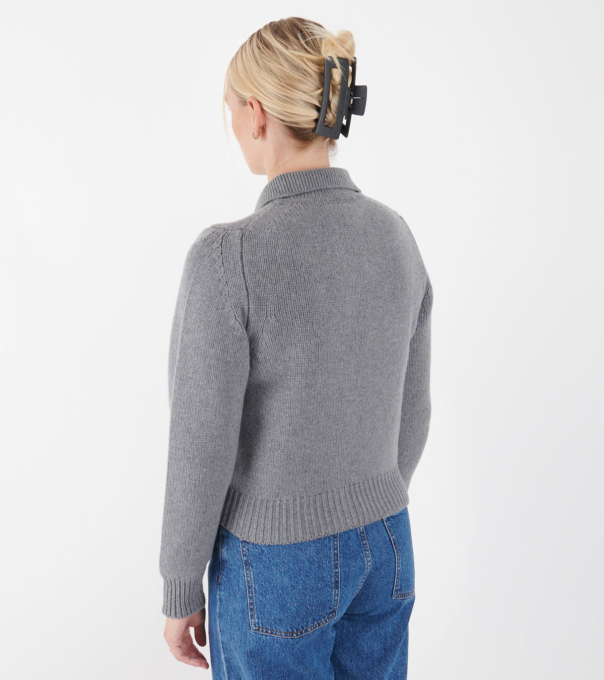 Winny Collared Jacket Grey
