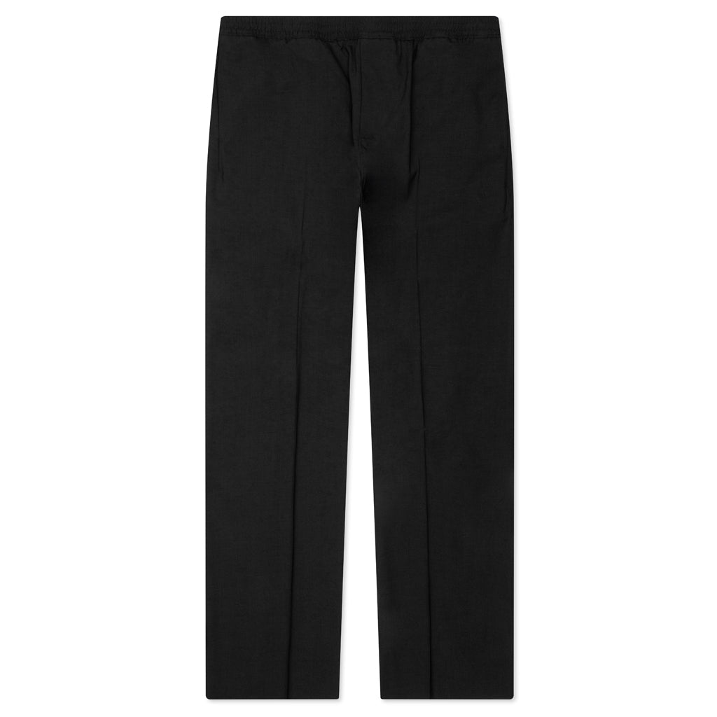 Slim Fit Formal Wool and Mohair Pants - Black