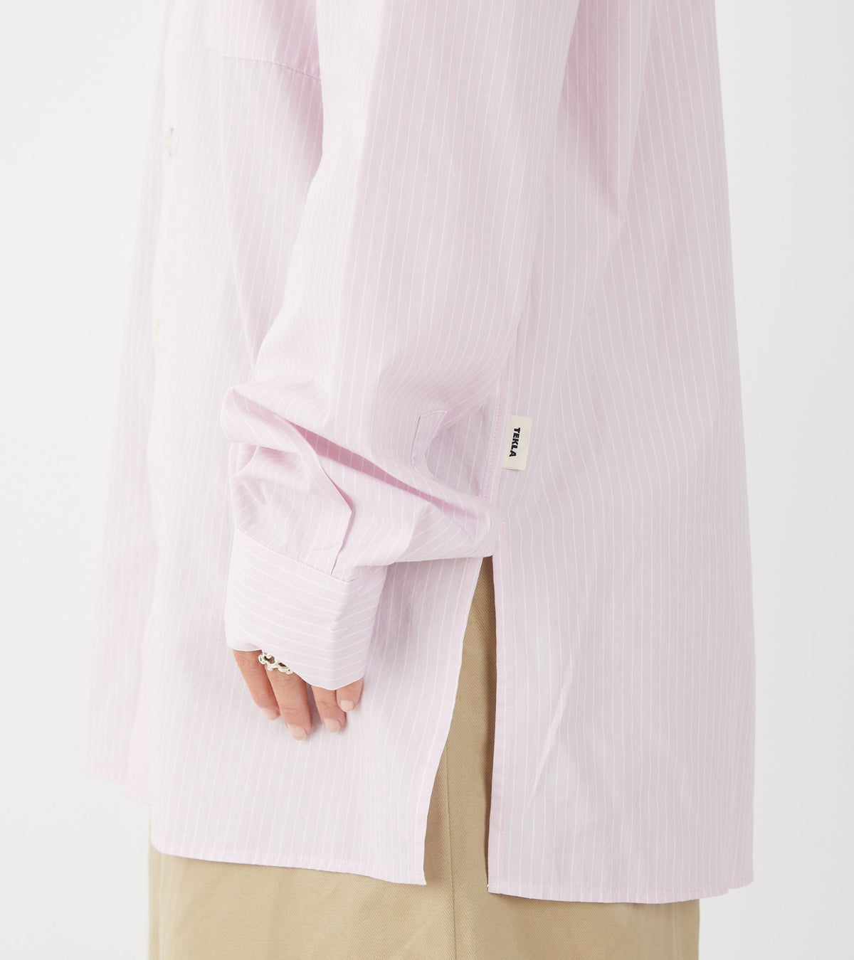Pyjamas Relaxed Long Shirt Rosa Stripes