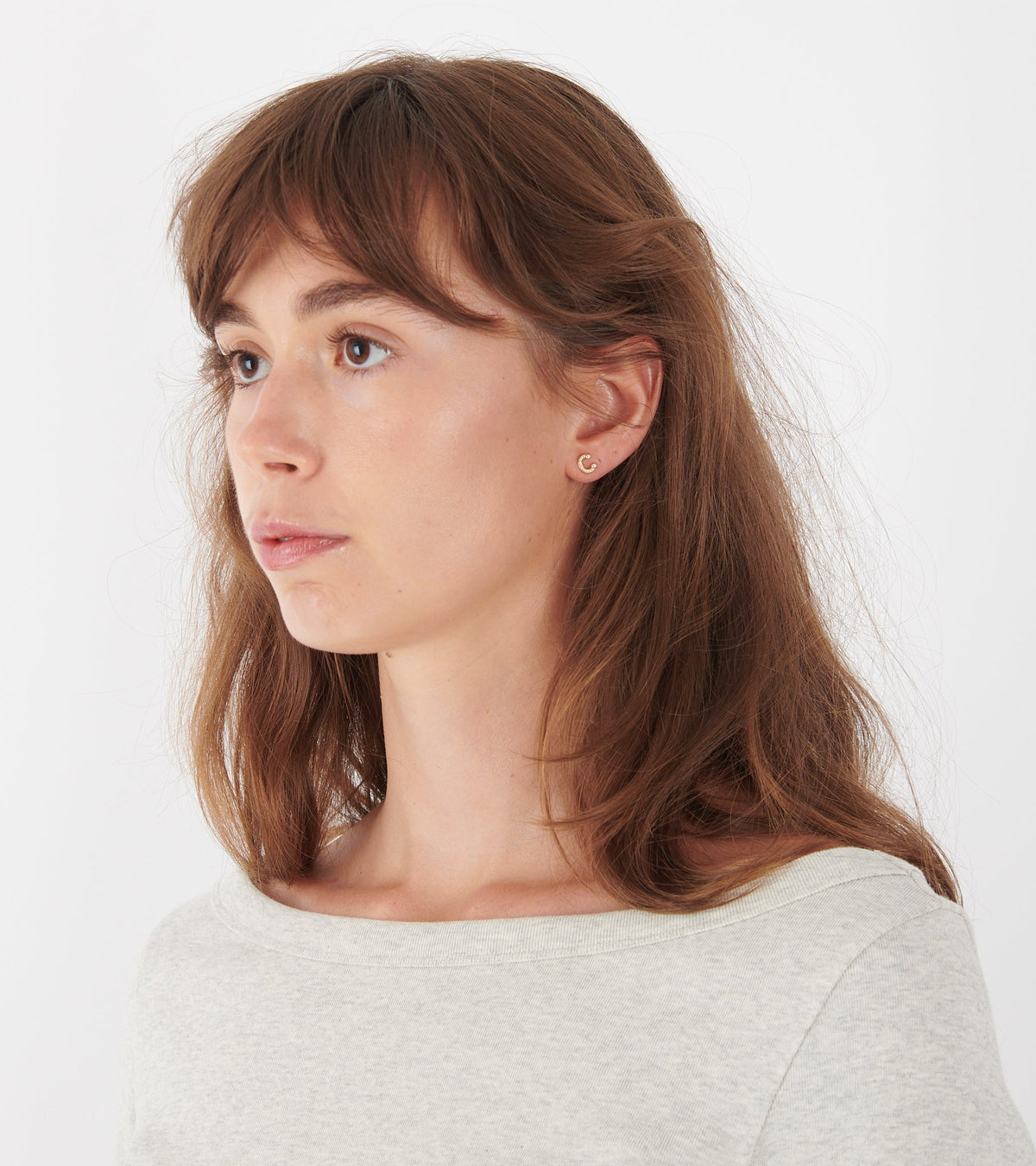 Petite C Earring Gold