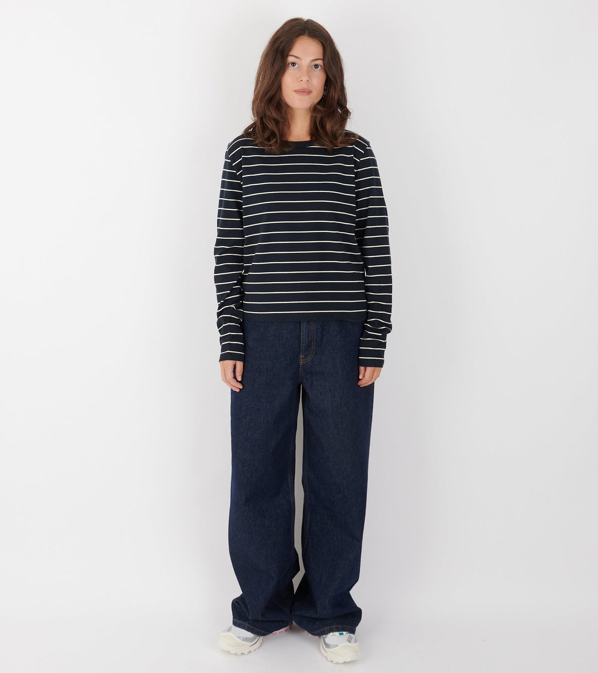 Loui Blouse Navy/White Stripe