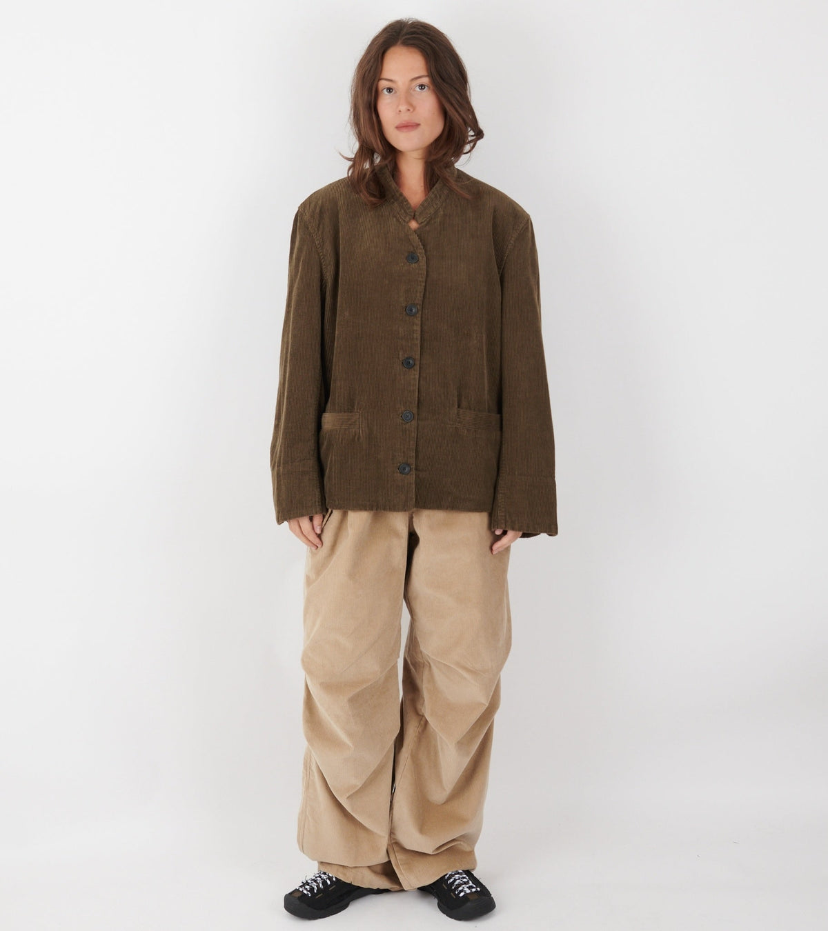 Angela Jacket Corduroy Bark