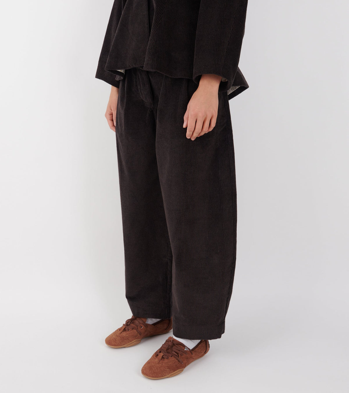Japanese Two-Tone Corduroy Robyn Trouser Taupes