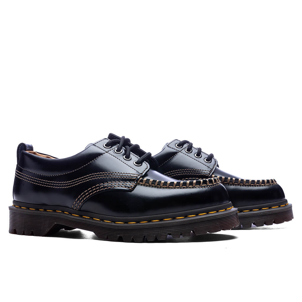 Lowell Leather Moc Toe - Black