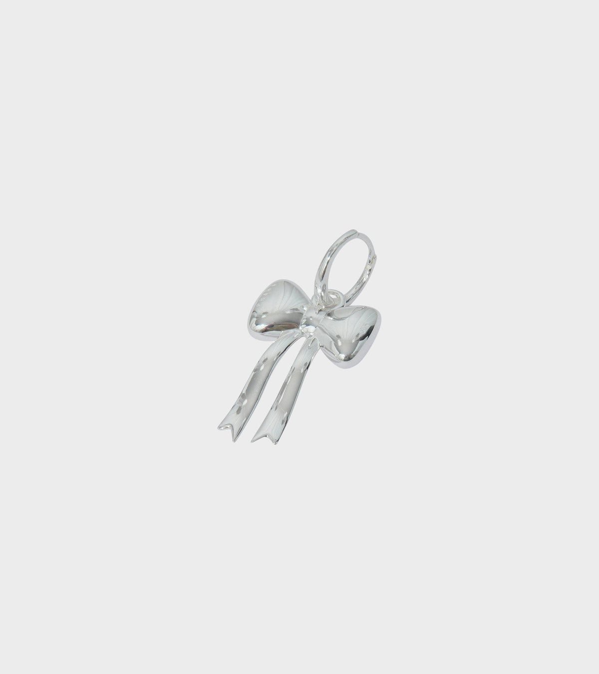 Bow Hoop Silver