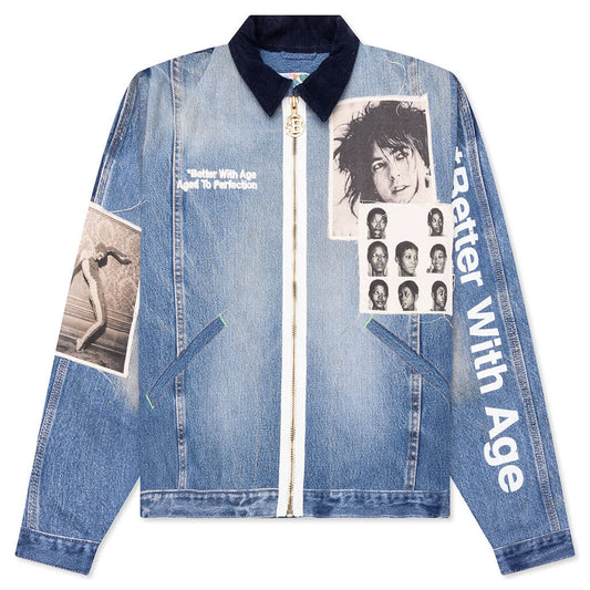 Rock City Reconstructed Denim Jacket - Indigo