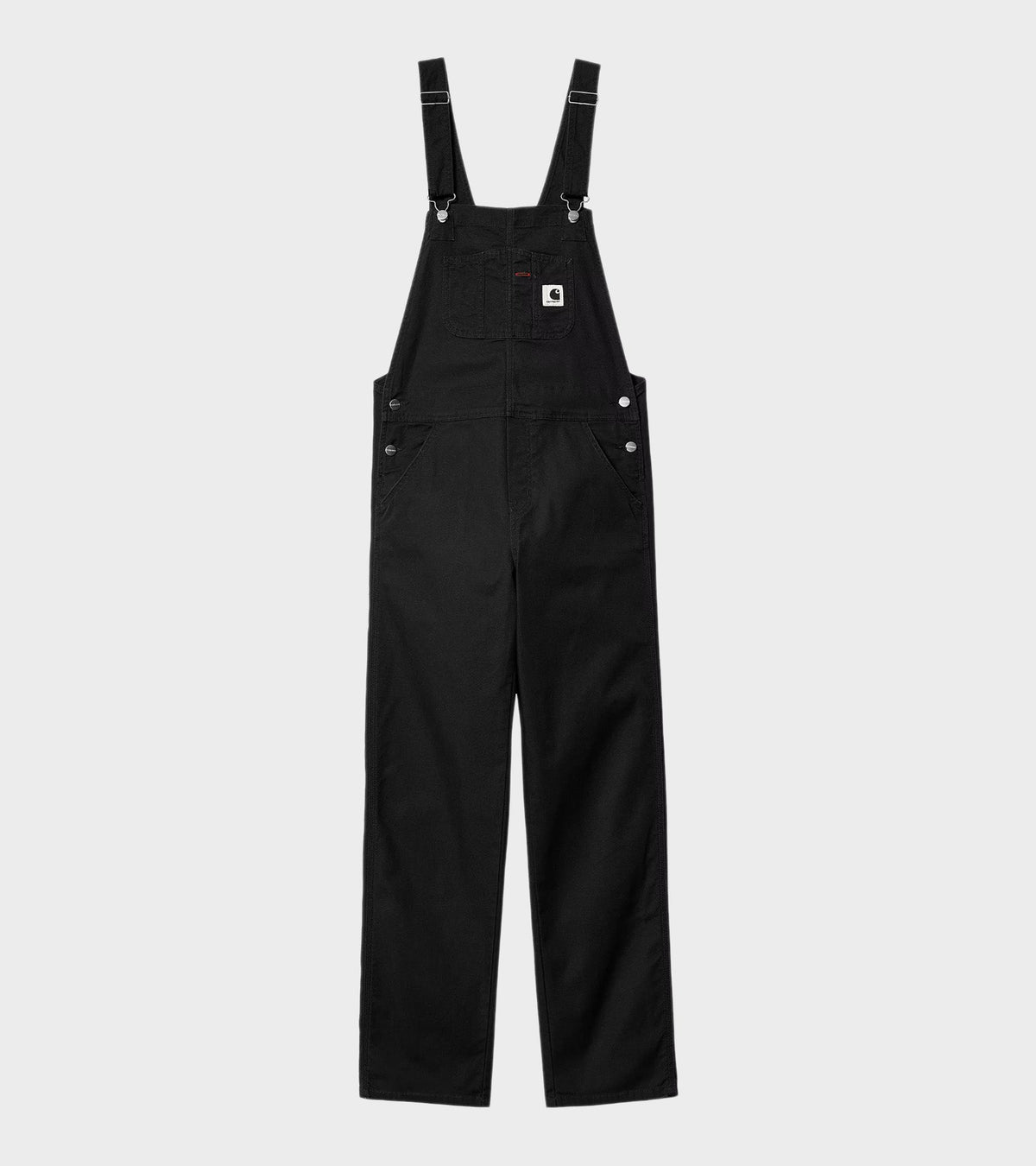 W Bib Overall Straight Black Rinsed