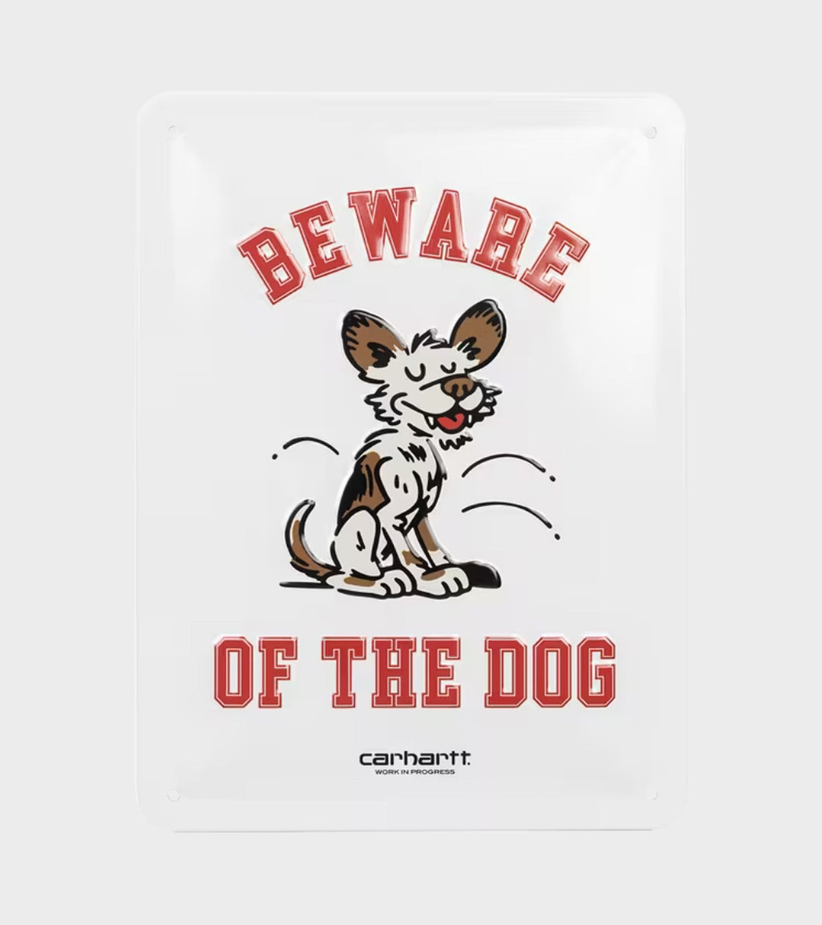 Wild Dog Beware Plate White