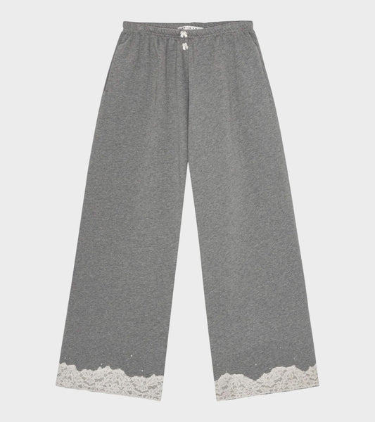Lace Sweatpants Dark Grey Melange
