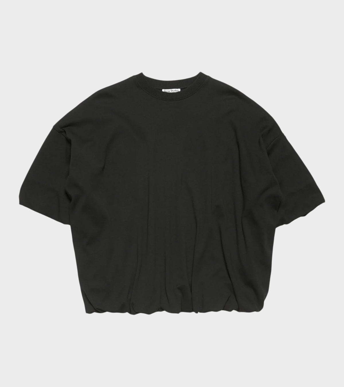 Gathered Logo T-shirt Black