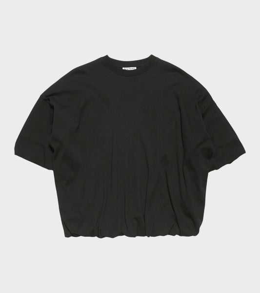 Gathered Logo T-shirt Black