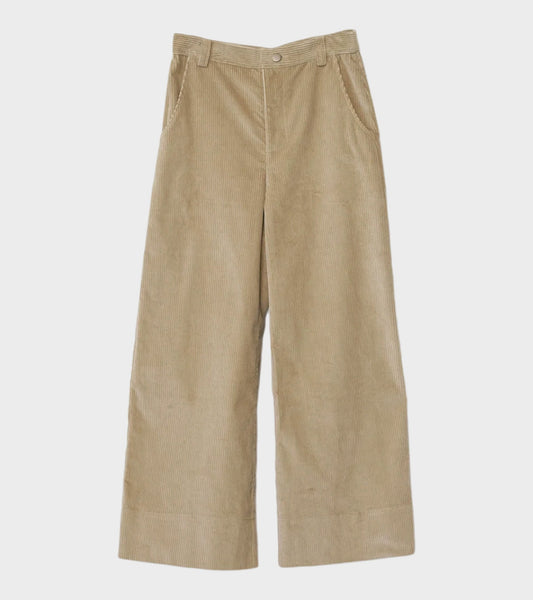 Corduroy Wide Pants Beige