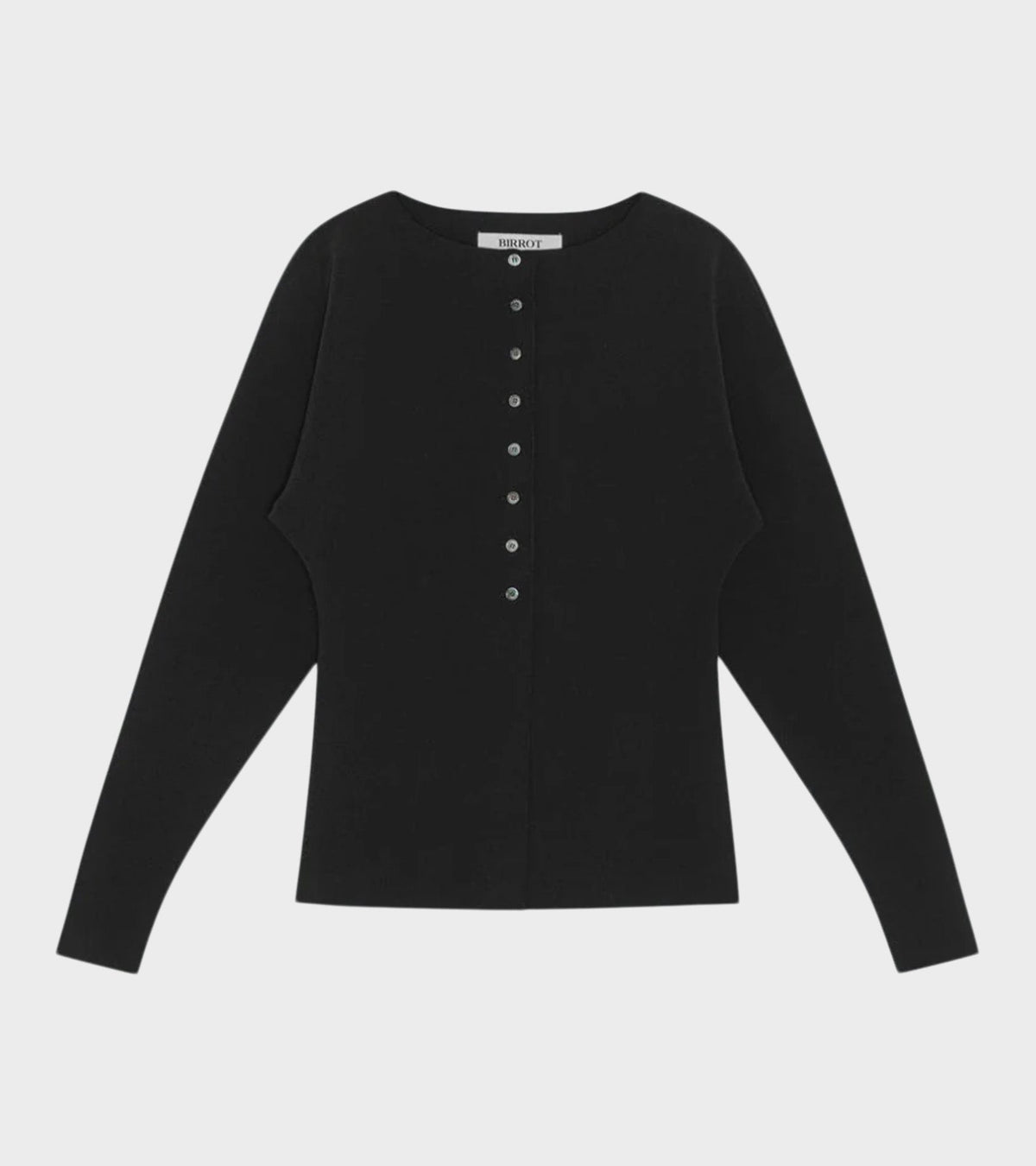 Lay2 Boatneck Cardigan Black