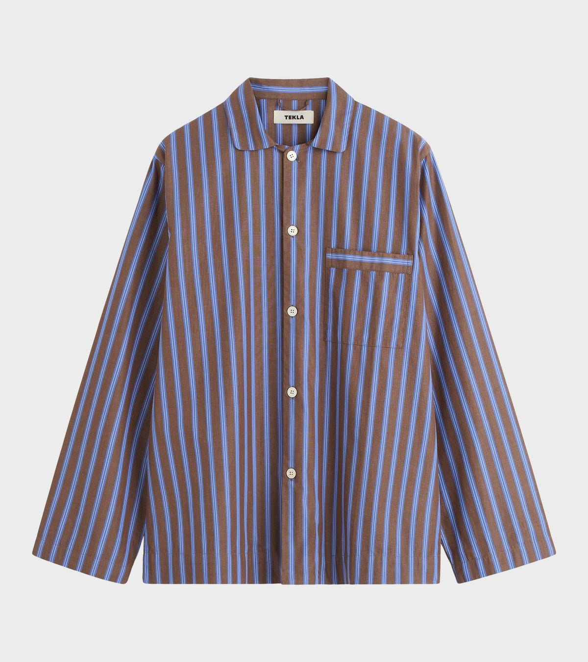 Pyjamas Shirt - Chestnut Stripes