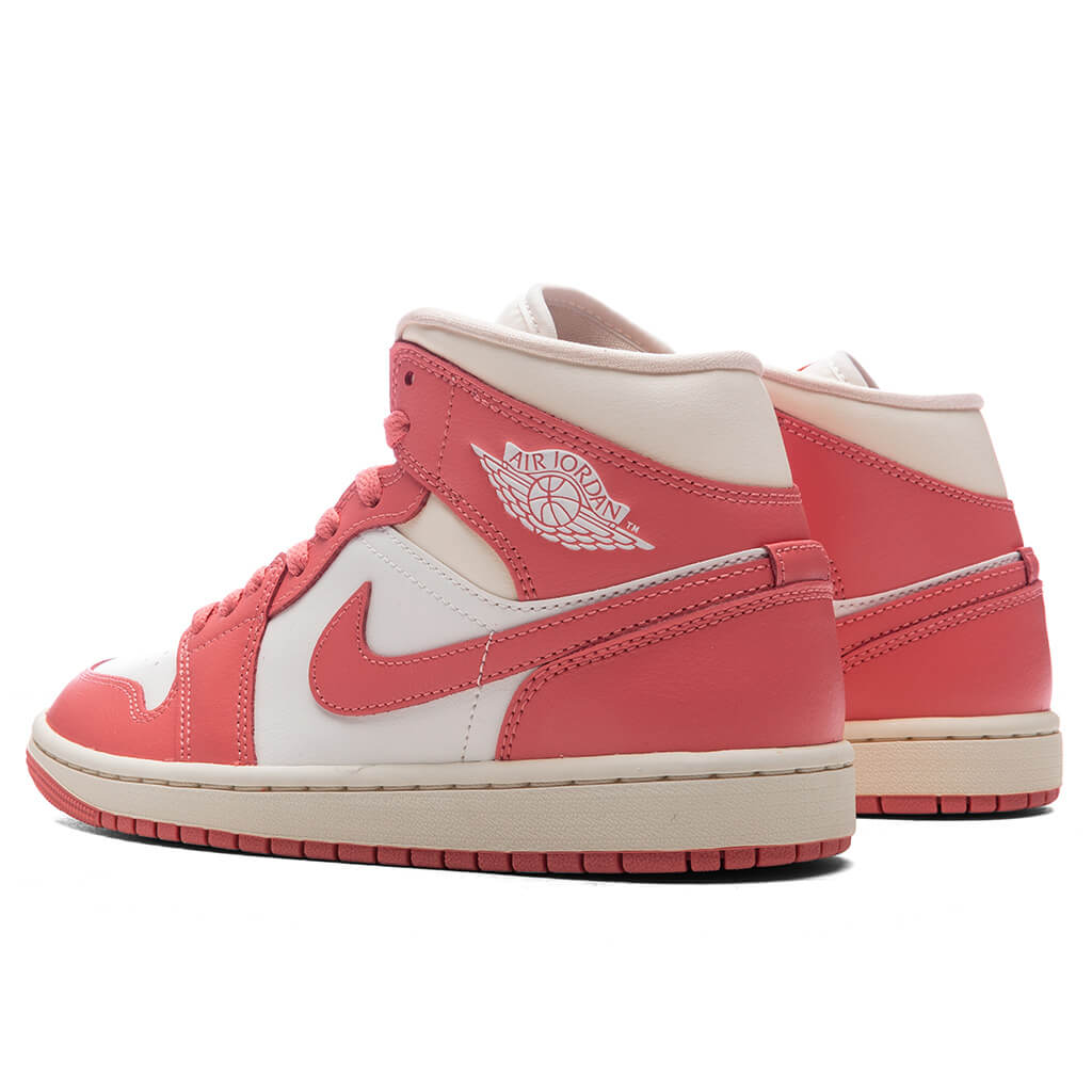 Women's Air Jordan 1 Mid - Sail/Pink Salt/Guava Ice/Muslin