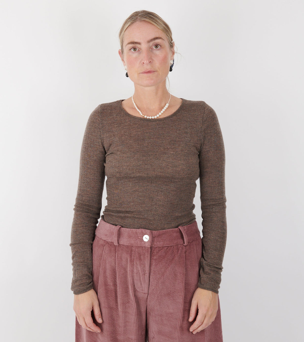 101 Wool Rib Brown