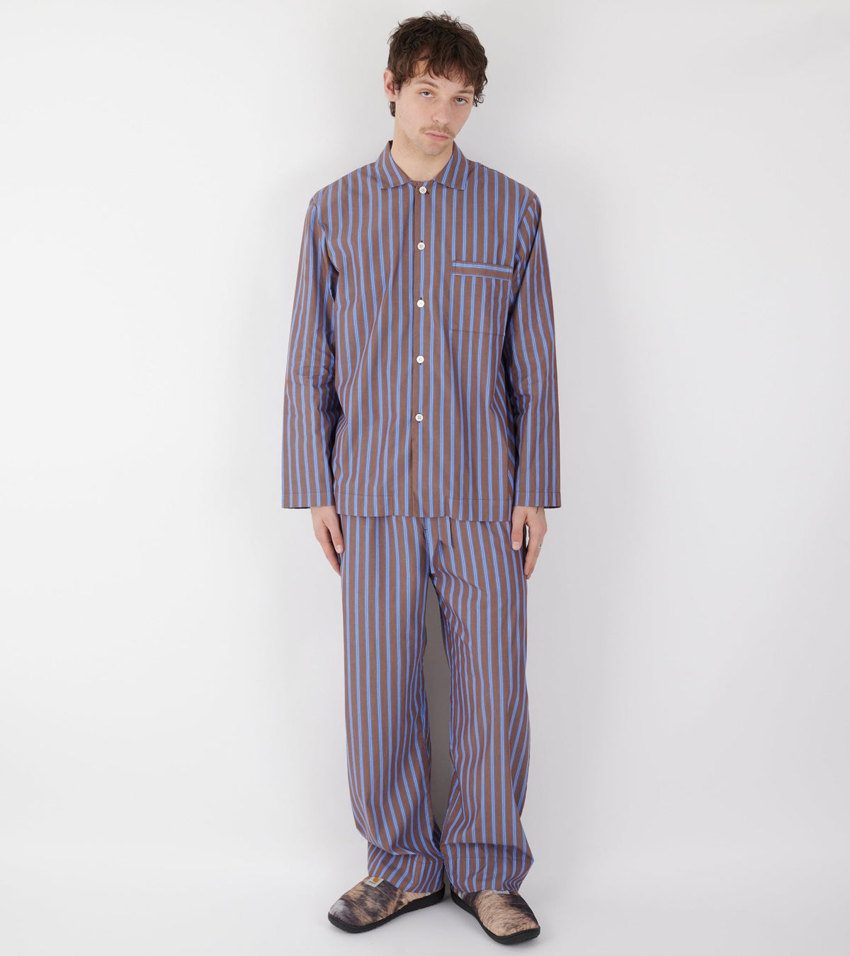 Pyjamas Pants Chestnut Stripes